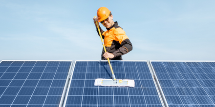 manutenção de painéis solares